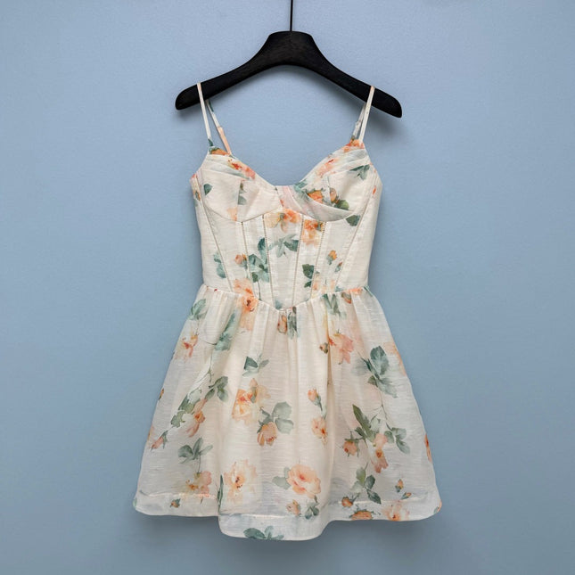 ZIMMERMANN 26S FLORAL SPAGHETTI STRAP DRESS STYLE 23