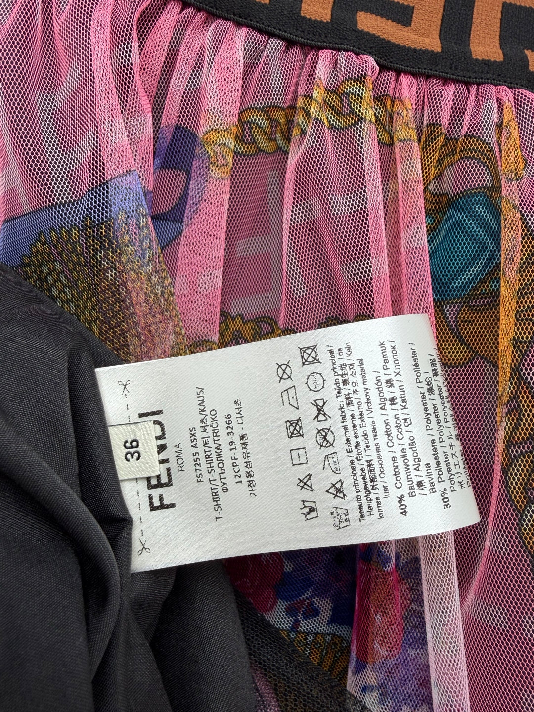FENDI 26S MESH SKIRT 227