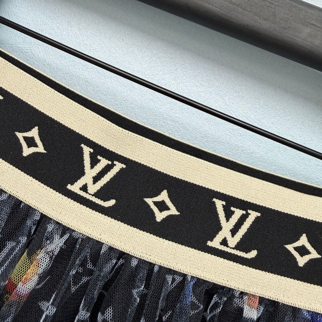 LV 26S PATTERNED CHIFFON SKIRT STYLE 170