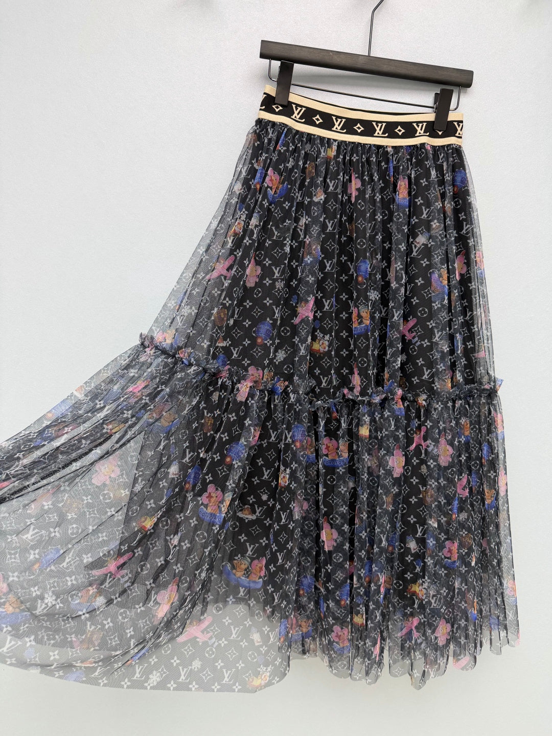 LV 26S PATTERNED CHIFFON SKIRT STYLE 170