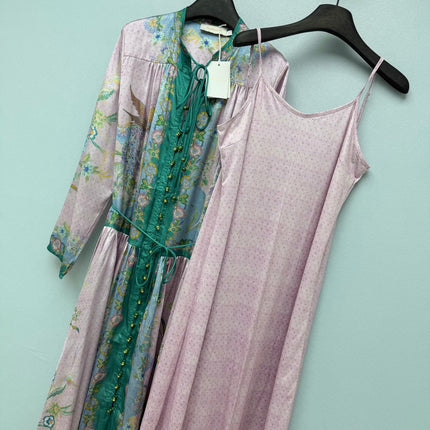 ZIMMERMANN 26 FLORAL PRINT LONG SLEEVE MIDI DRESS STYLE 226