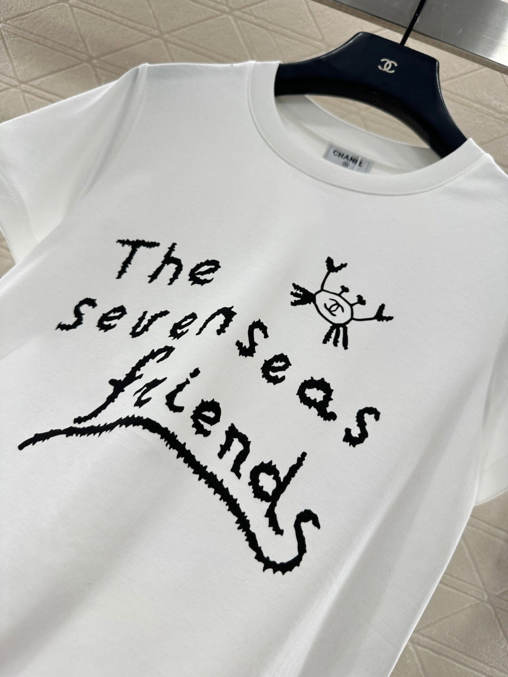 CHANEL 25S CREW NECK T-SHIRT 458
