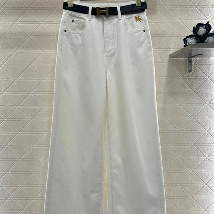 HERMES 25S HIGH-WAIST STRAIGHT JEANS 353
