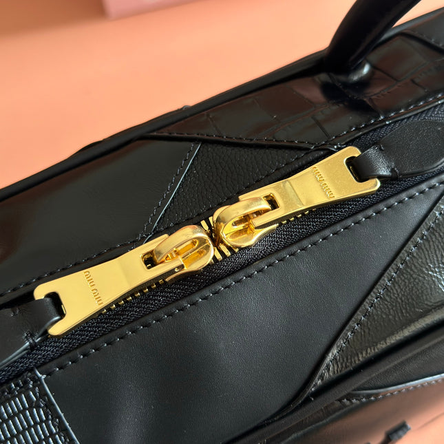 MIUMIU 26S HANDBAG 34 IN BLACK CALFSKIN