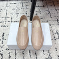 CELINE 26S AURA TRIOMPHE LOAFERS IN BEIGE LAMBSKIN