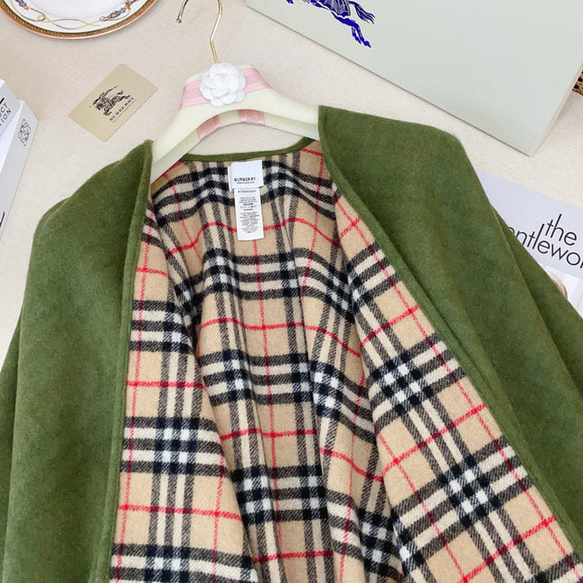 BURBERRY 25S DOUBLE-FACED CASHMERE COAT 208