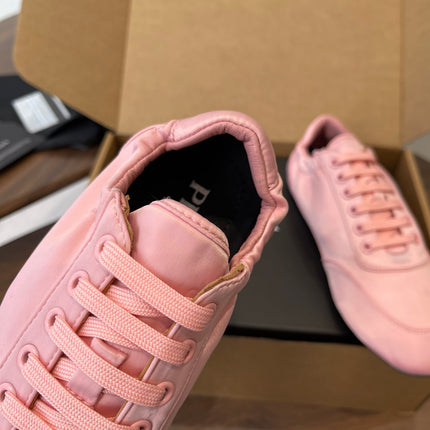 PRADA 25S SNEAKER IN PINK SILK