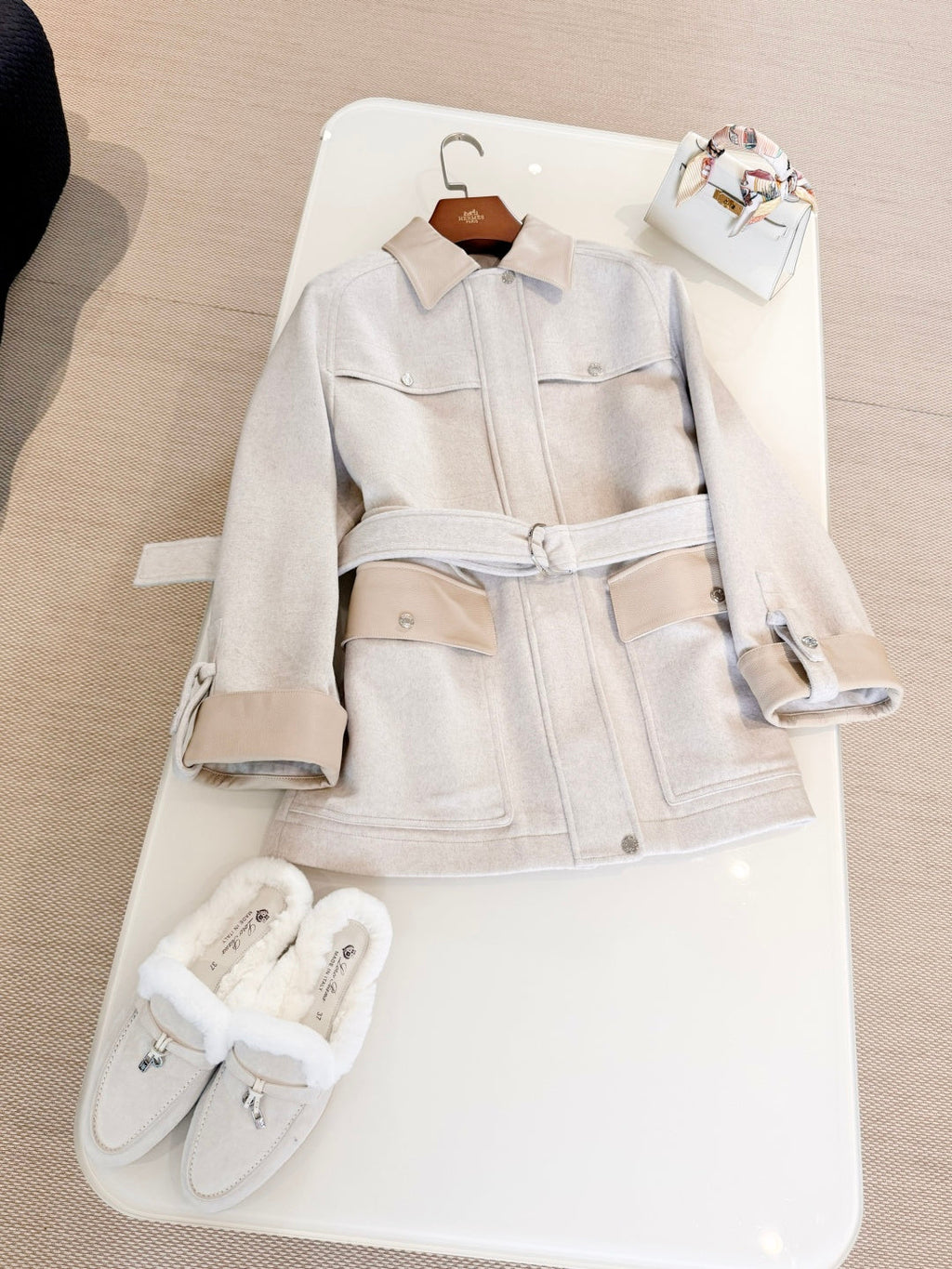 HERMES 25S CASHMERE COAT 309