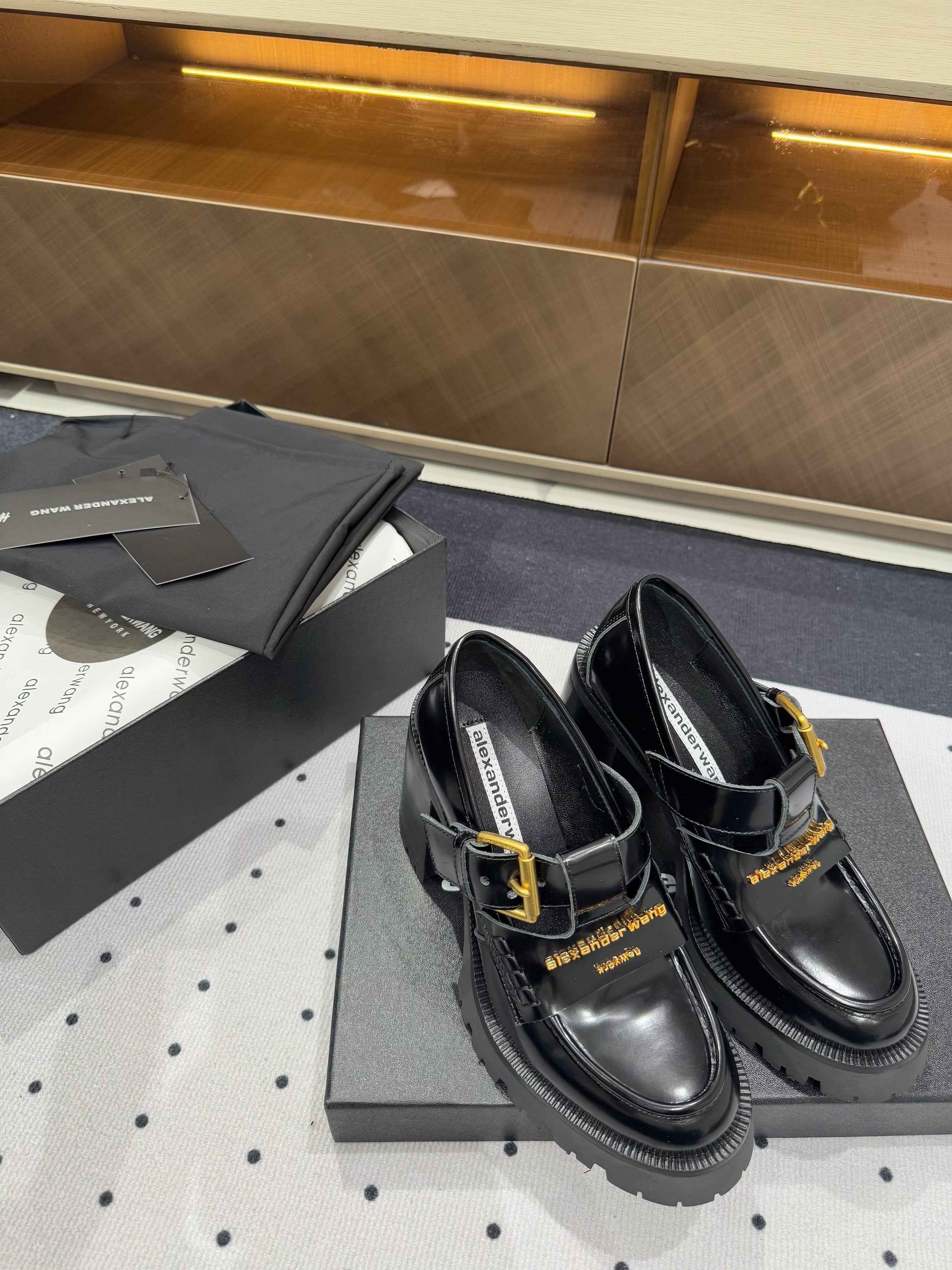 CARTER HIGH-HEEL LOAFER 85MM IN BLACK CALFSKIN