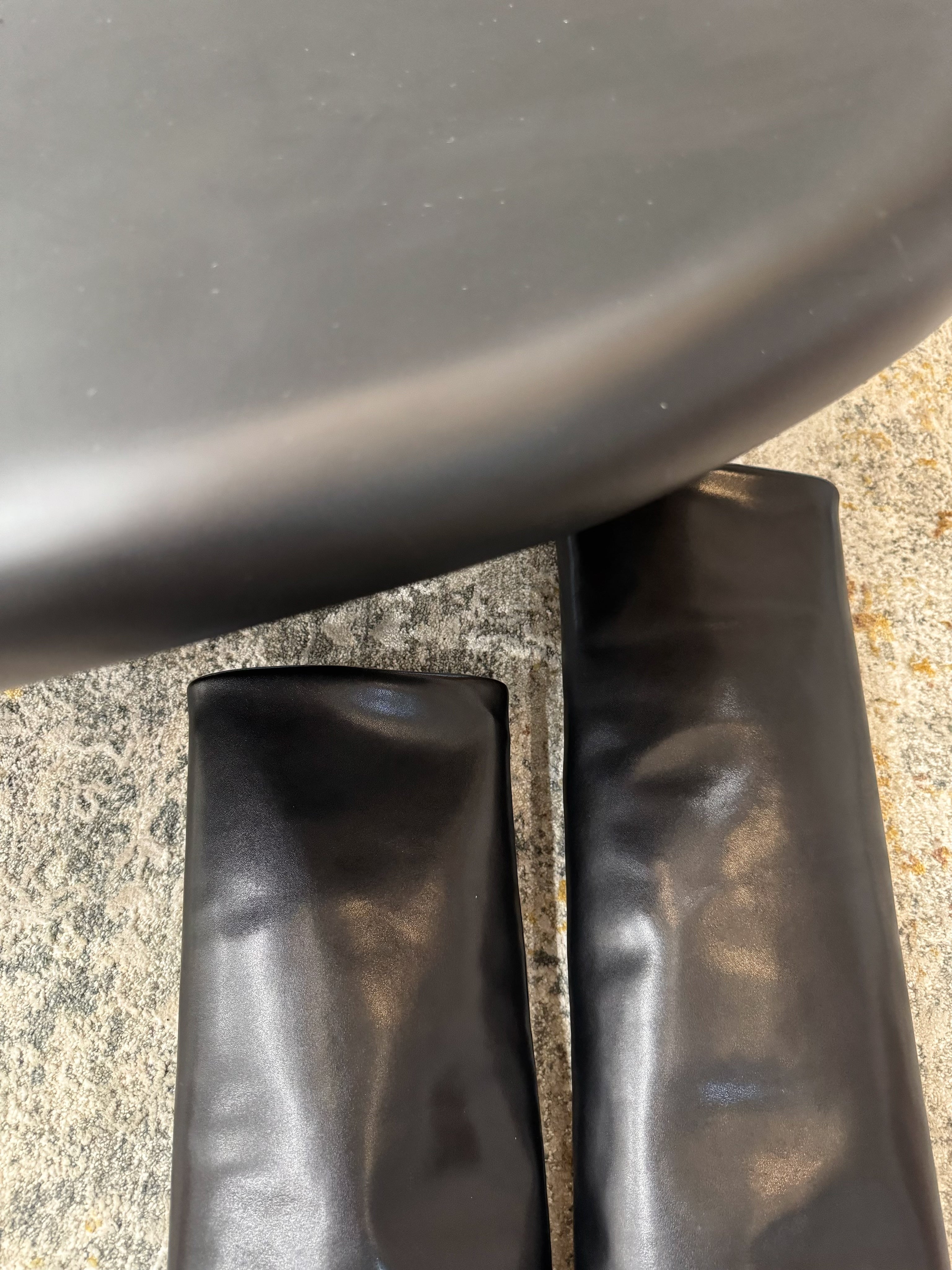 BALMAIN 26S BOOT 85 MM IN BLACK CALFSKIN