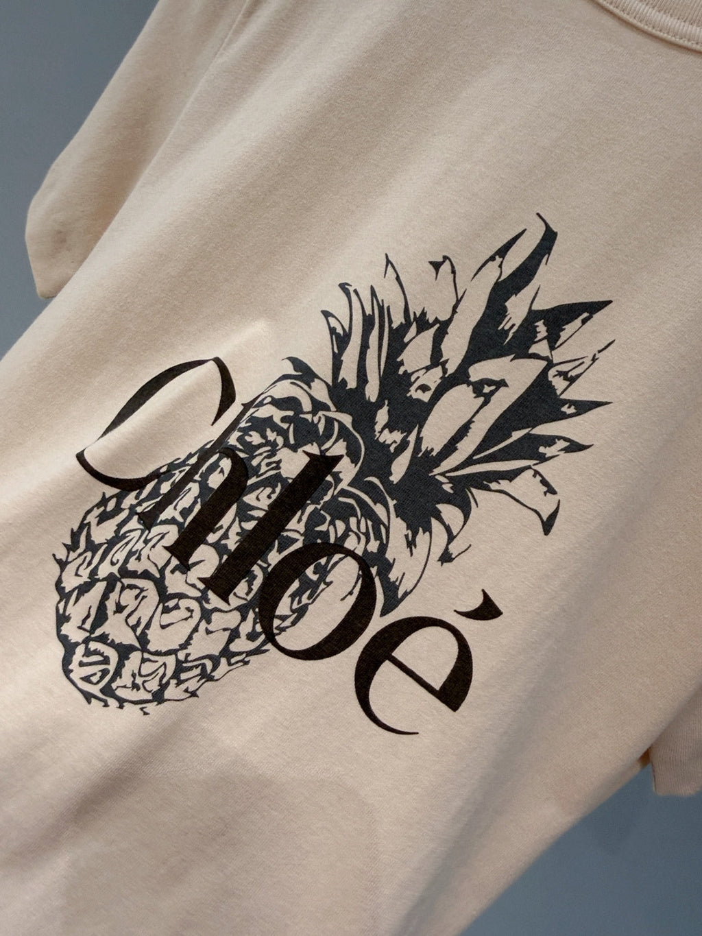 CHLOE CREWNECK T-SHIRT IN WHITE COTTON