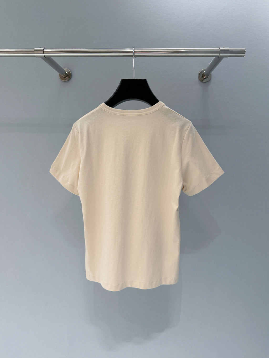 CHLOE CREWNECK T-SHIRT IN WHITE COTTON