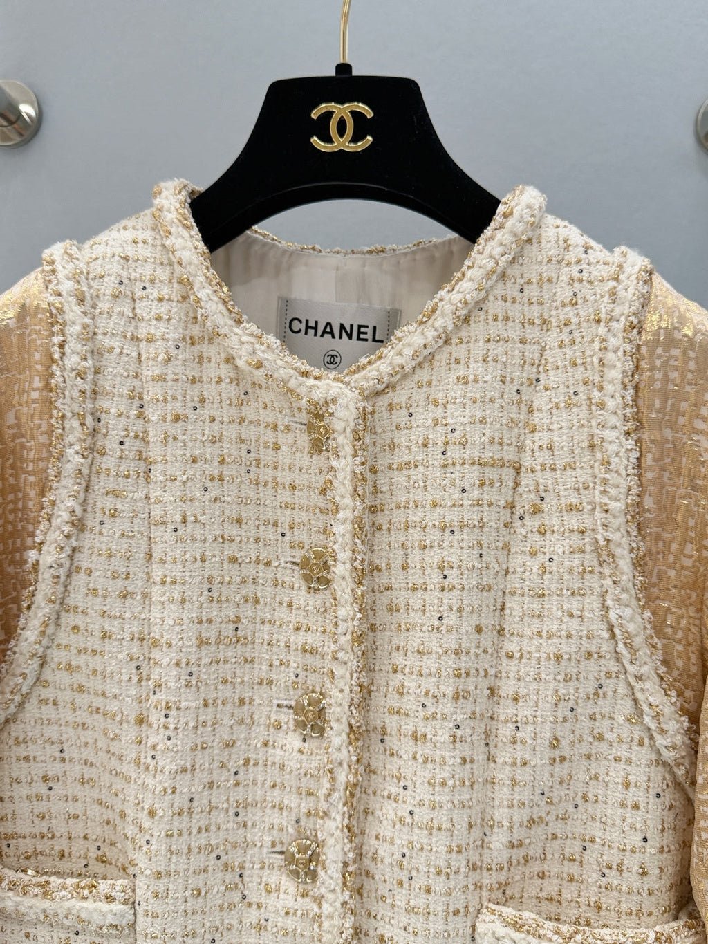 CHANEL 26S TWEED WOOL COAT 893