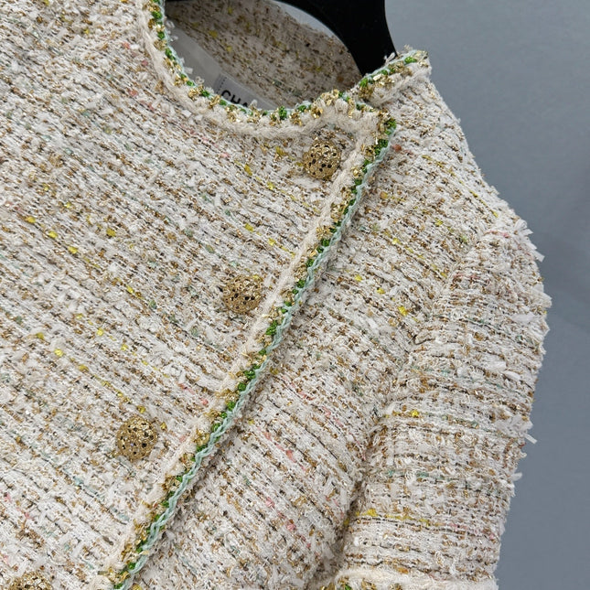 CHANEL 26S SHORT-SLEEVE TWEED JACKET 891