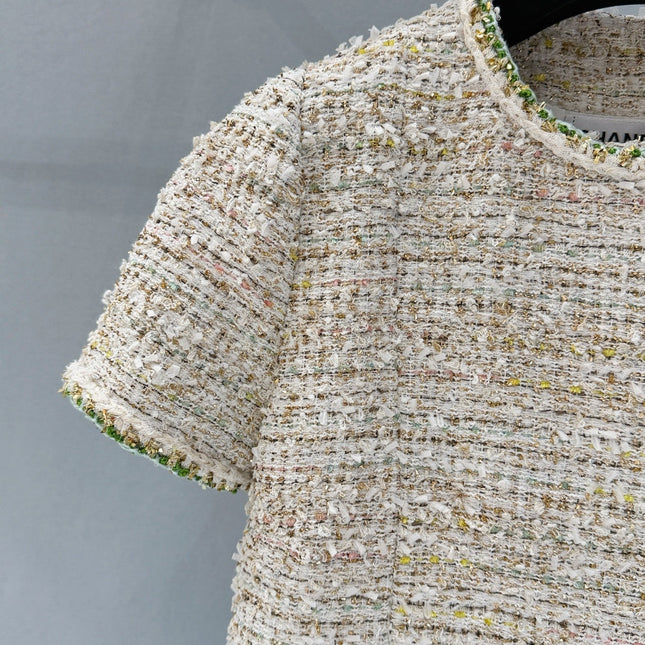 CHANEL 26S SHORT-SLEEVE TWEED JACKET 891