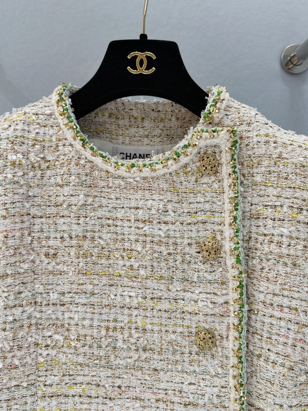 CHANEL 26S SHORT-SLEEVE TWEED JACKET 891