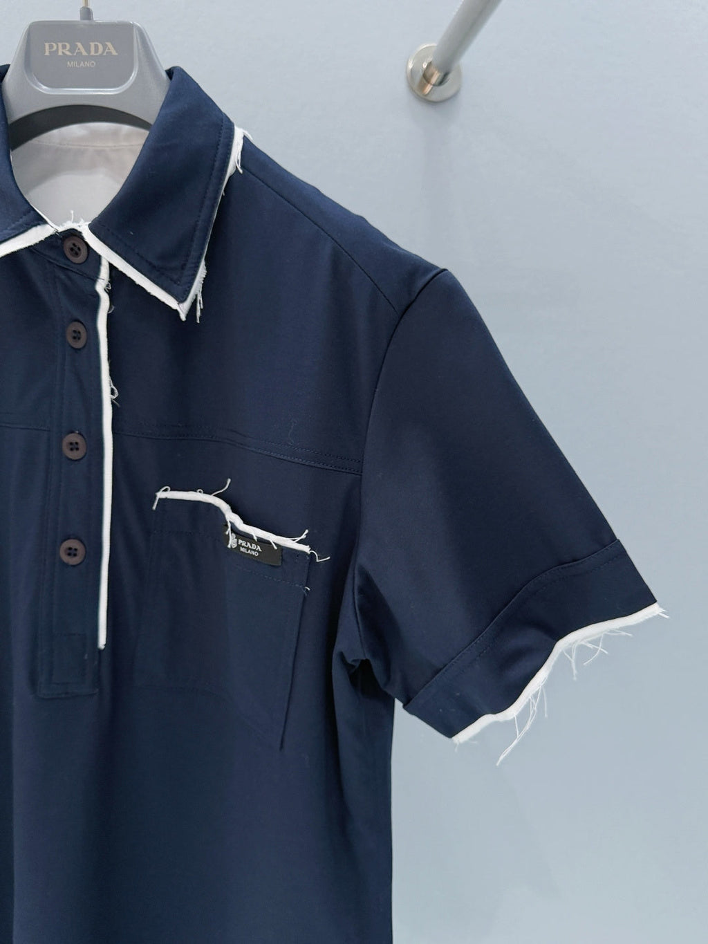 PRADA 26S SHORT SLEEVED POLO SHIRT 809