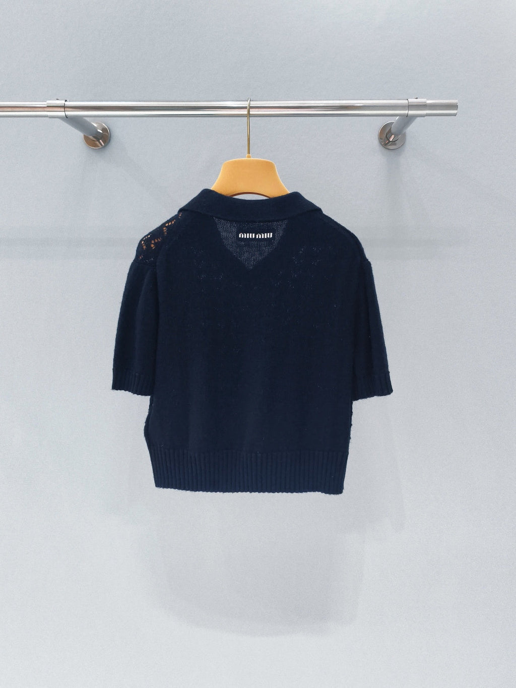 MIUMIU 26S KNITTED POLO SHIRT 881