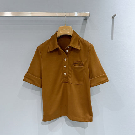MIUMIU 26S SHORT-SLEEVE POLO T-SHIRT STYLE 1102
