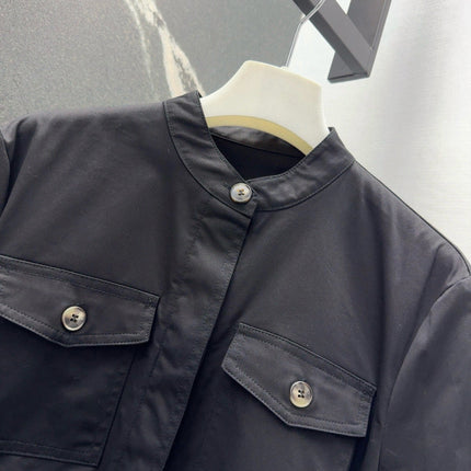 Loewe 25 Shirt Dress Black Cotton