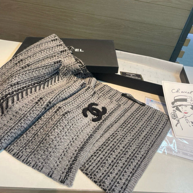 CHANEL 25S SCARF 180 IN CASHMERE 931425