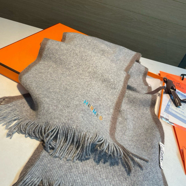 HERMES 25S SCARF 180 IN CASHMERE 989879