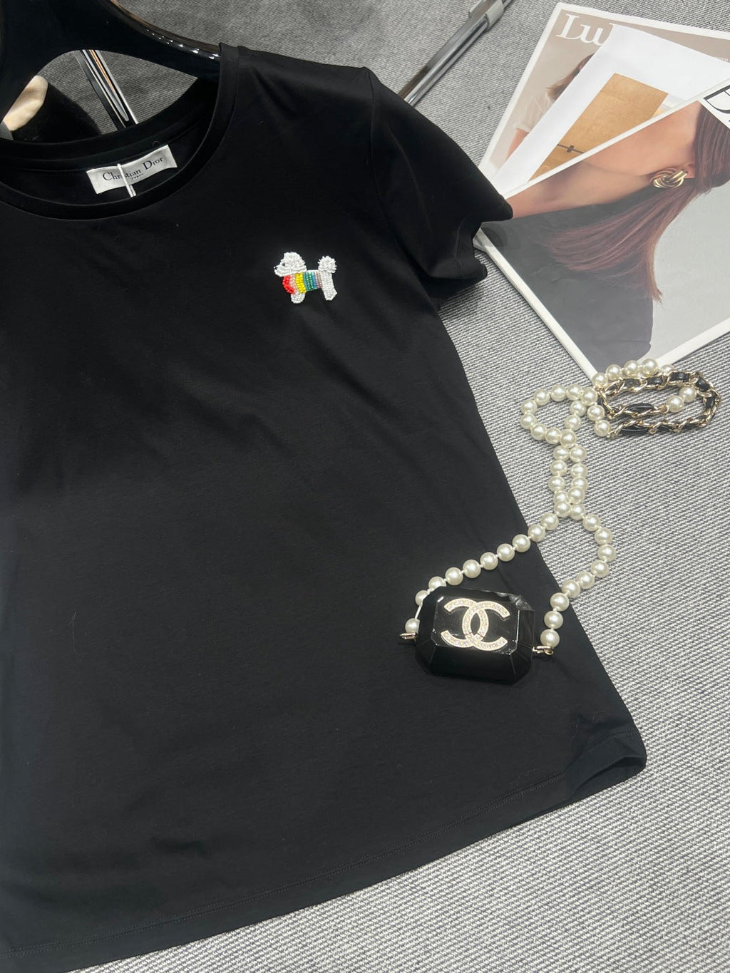 DIOR 26S SHORT-SLEEVE CREW-NECK T-SHIRT 1110