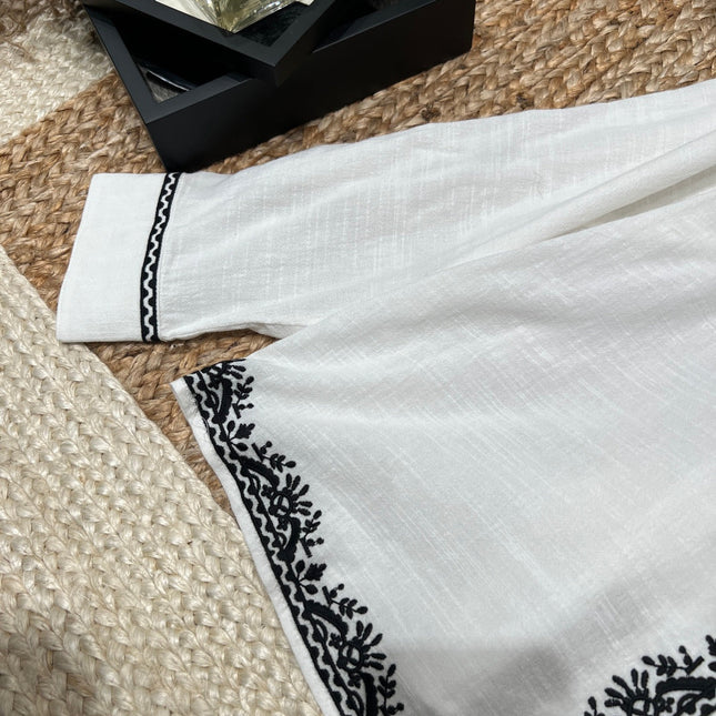 VALENTINO 26S EMBROIDERED SHIRT STYLE 95