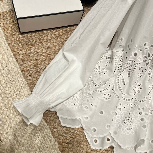 VALENTINO 26S RUFFLED COLLAR SHIRT 148
