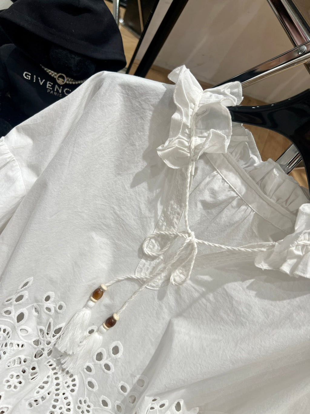 VALENTINO 26S RUFFLED COLLAR SHIRT 148