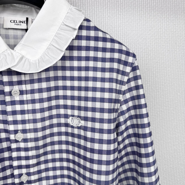 CELINE 25S PLAID SHIRT 0112