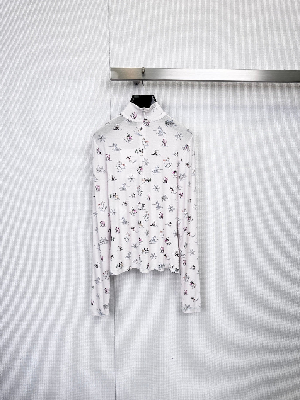 CHANEL 25S PATTERNED TURTLENECK SWEATER 380