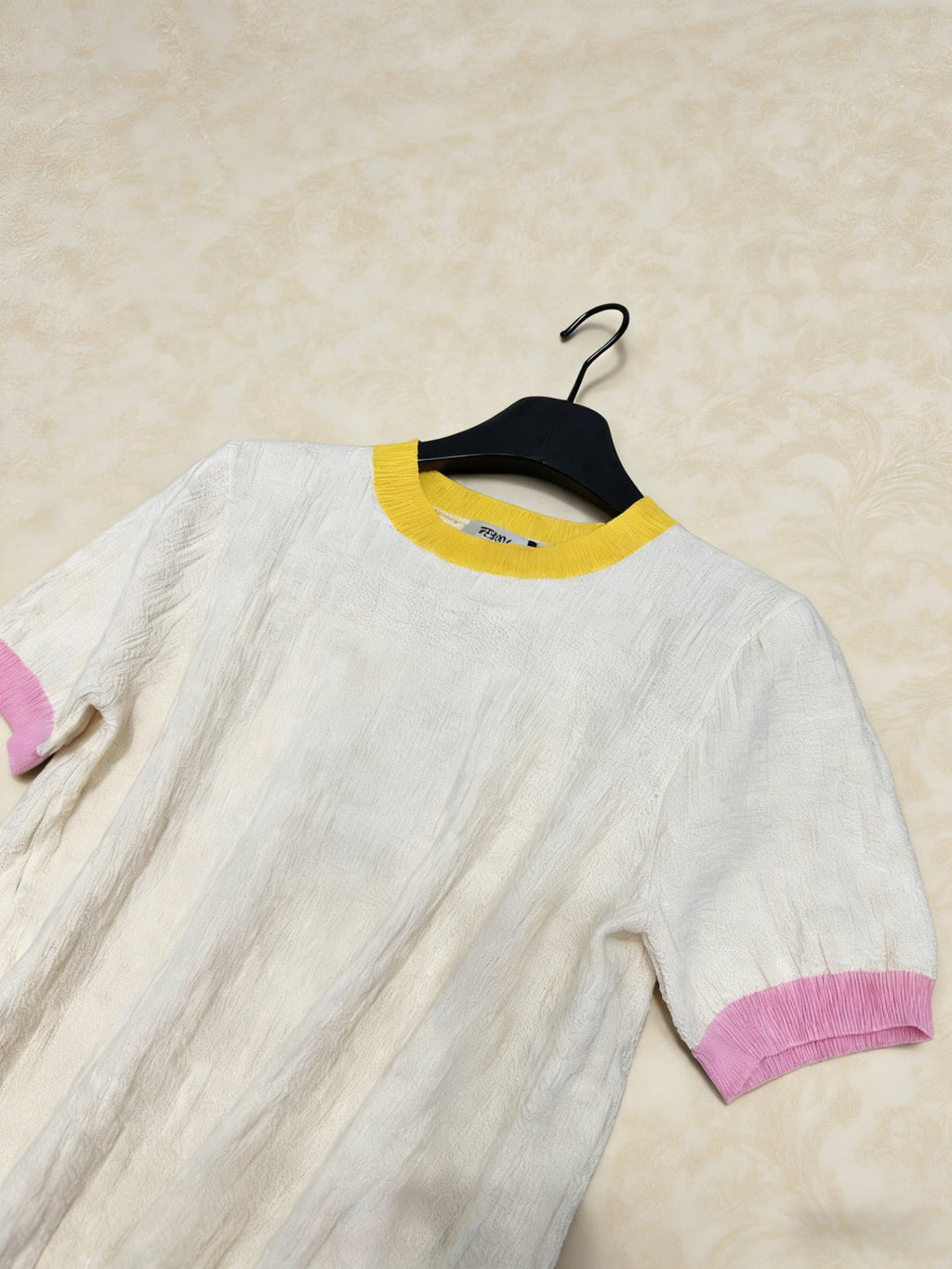 FENDI 26S SHORT SLEEVE KNIT T-SHIRT 140