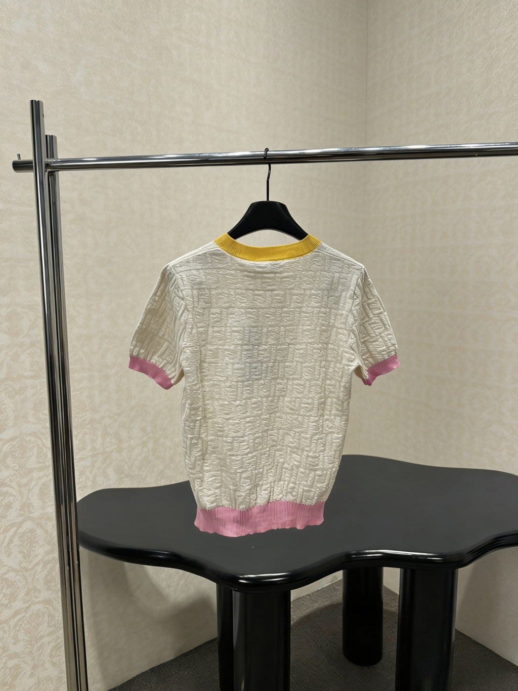 FENDI 26S SHORT SLEEVE KNIT T-SHIRT 140