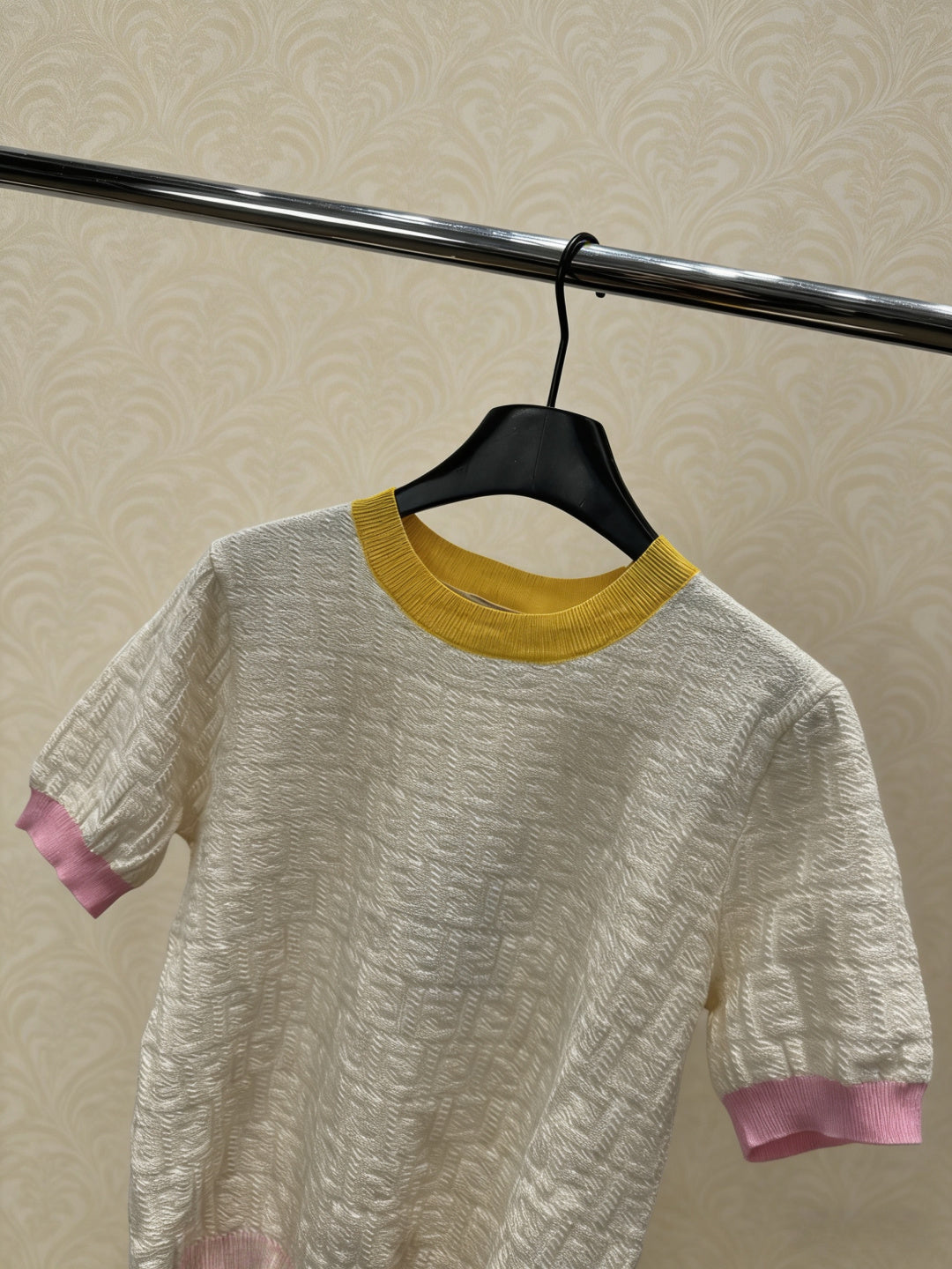 FENDI 26S SHORT SLEEVE KNIT T-SHIRT 140