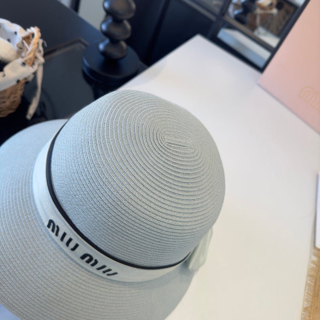 MIUMIU STRAW BUCKET HAT STYLE 52