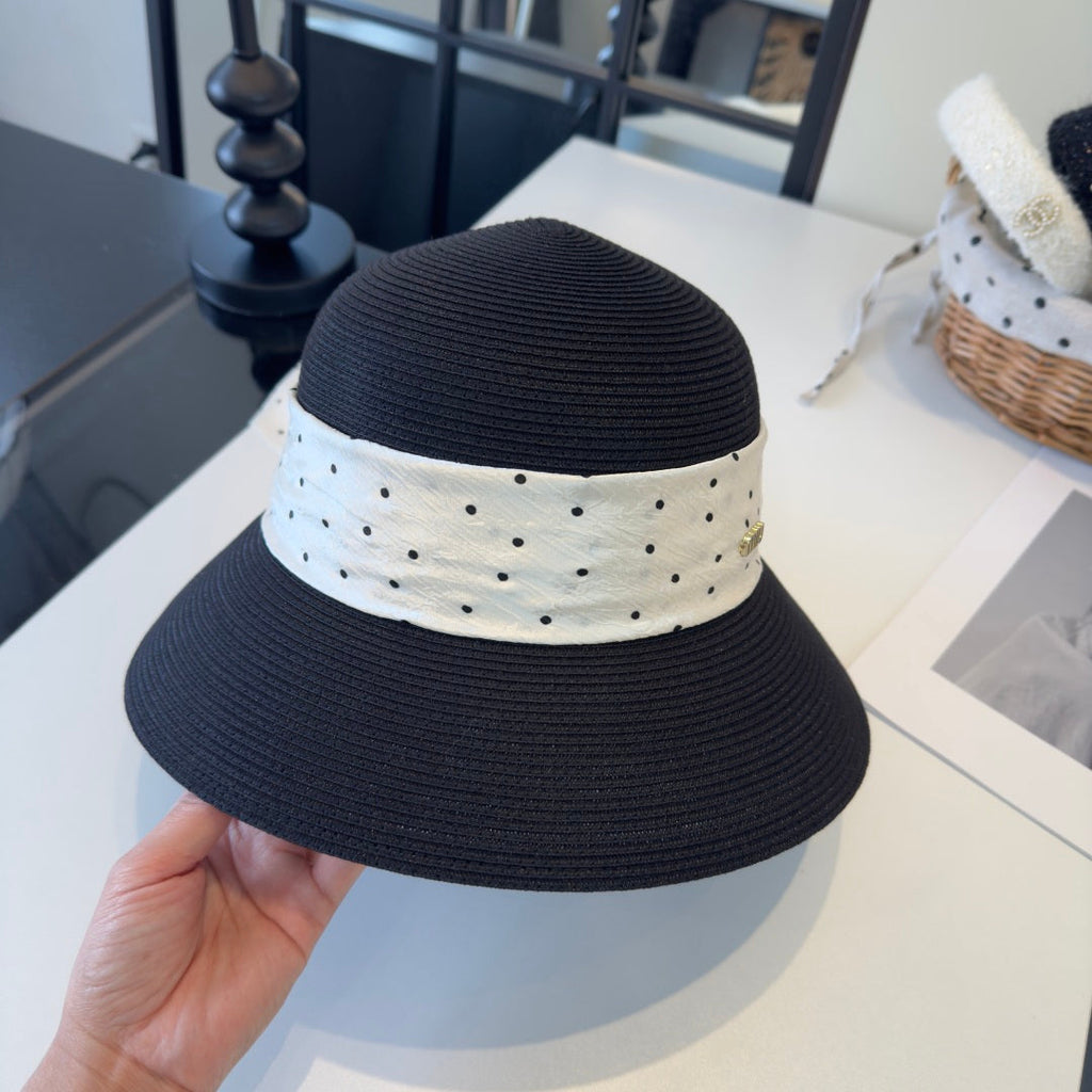 MIUMIU WIDE-BRIM BUCKET HAT WITH BOW STYLE 46