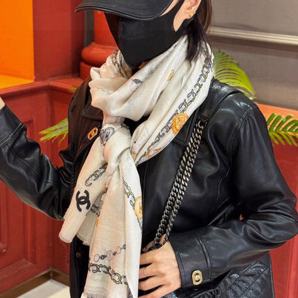 CHANEL 25S SCARF 200 IN CASHMERE 991712
