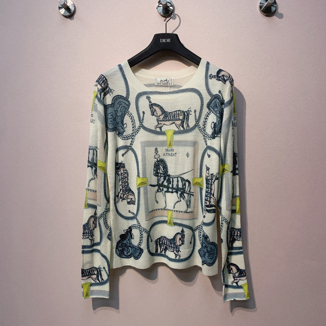 HERMES 25S CREW NECK T‑SHIRT 393
