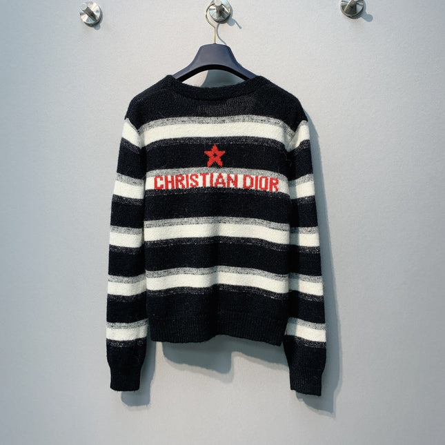 DIOR 26S STRIPED V-NECK CARDIGAN 998