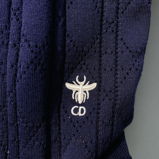 DIOR 26S SHORT-SLEEVE POLO SWEATER 1212