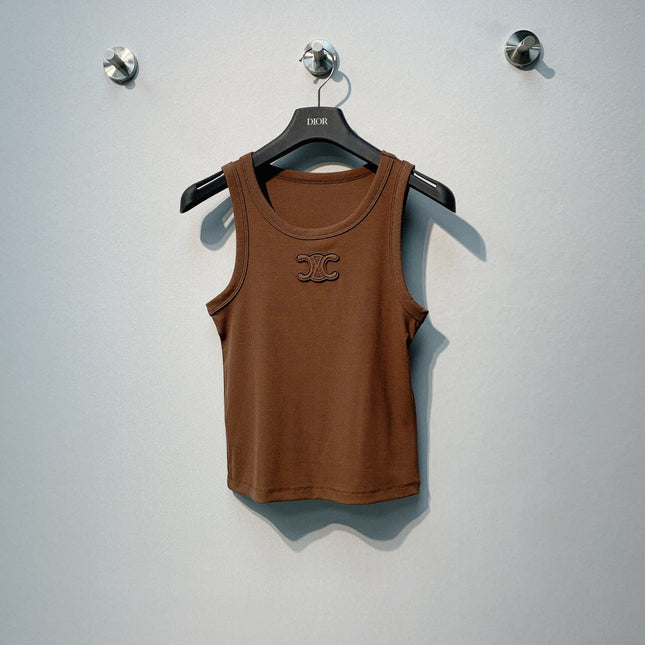 CELINE 26S LOGO SLEEVELESS T-SHIRT 169
