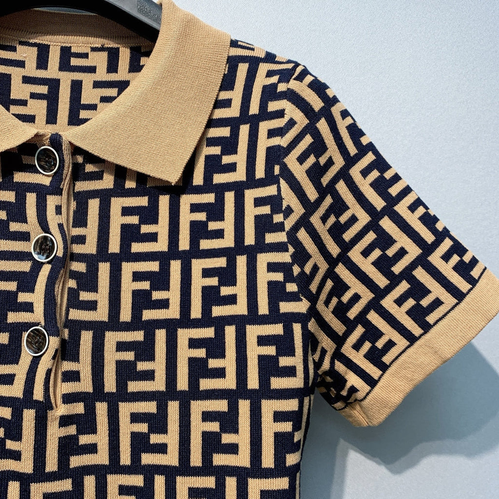 FENDI 26S SHORT SLEEVE POLO SHIRT 099