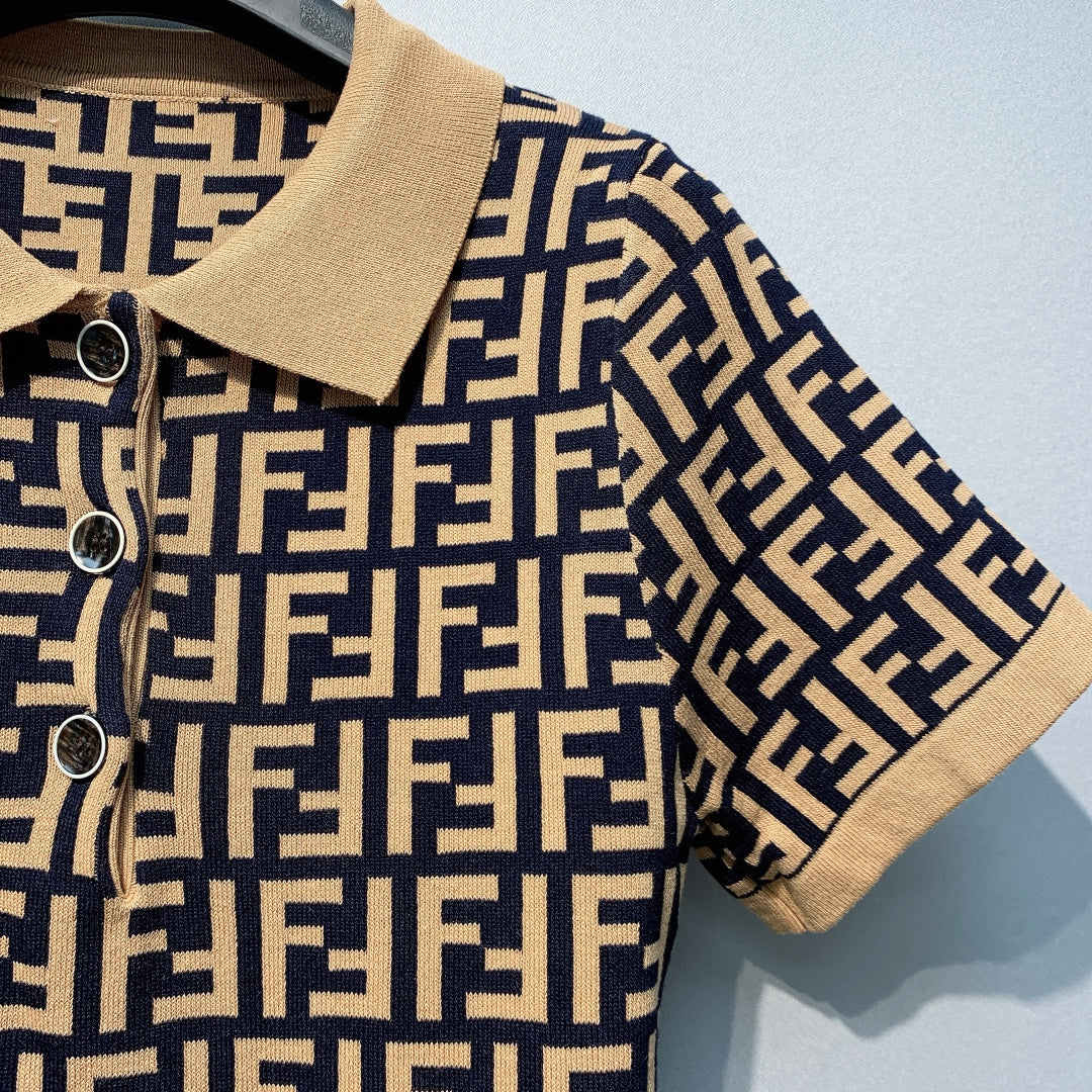 FENDI 26S SHORT SLEEVE POLO SHIRT 099