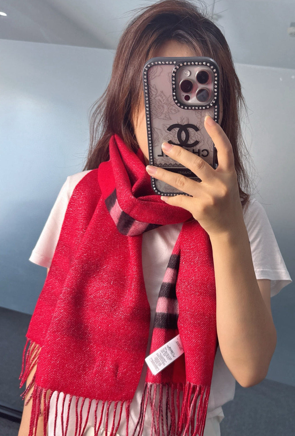 BURBERRY 25S SCARF 168 CM IN CASHMERE 938076