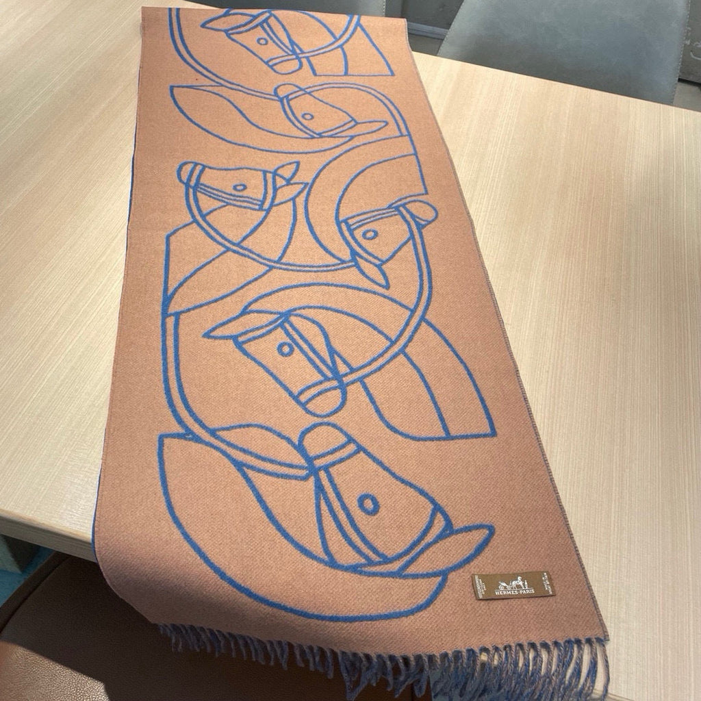HERMES 25S SCARF 195 IN CASHMERE 989852