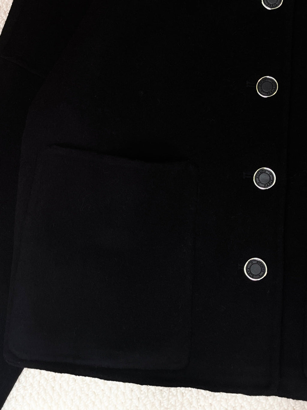 HERMES 25S SHORT CASHMERE COAT 211