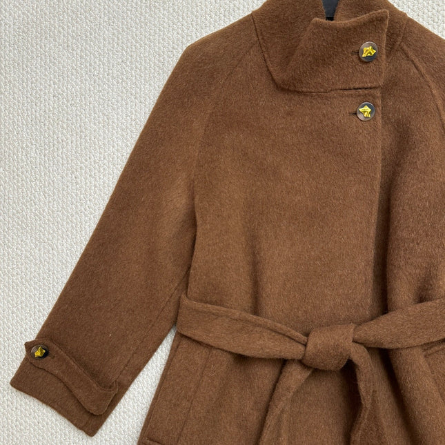 MAX MARA 25S TURTLENECK CASHMERE COAT 132