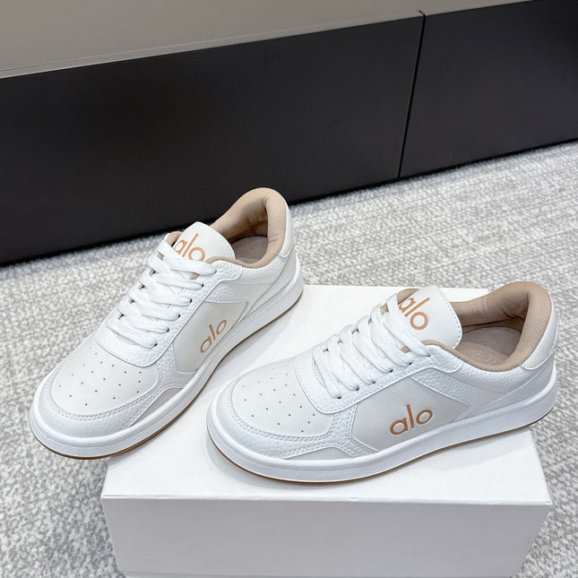 ALO 25S SNEAKER IN WHITE LAMBSKIN