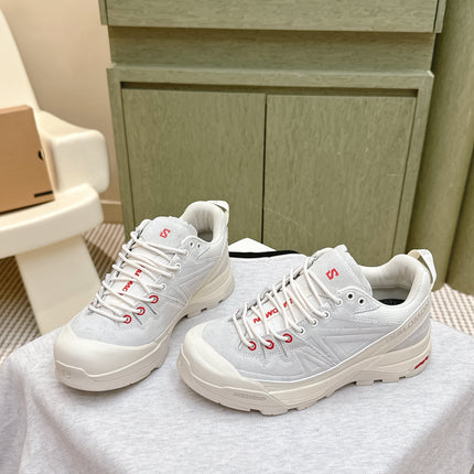 ALO 25S SALOMON X-ALP PANHUI SNEAKER IN WHITE SUEDE